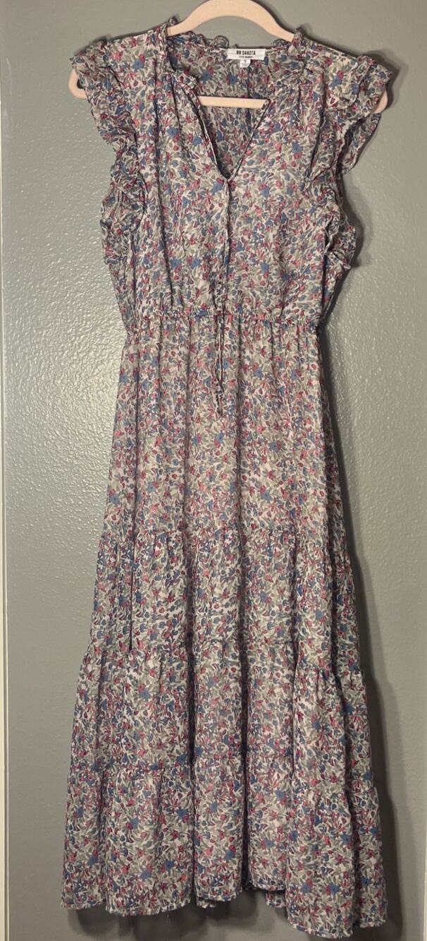 BB Dakota Steve Madden Short Sleeved Midi Summer Dress Women's Size S
